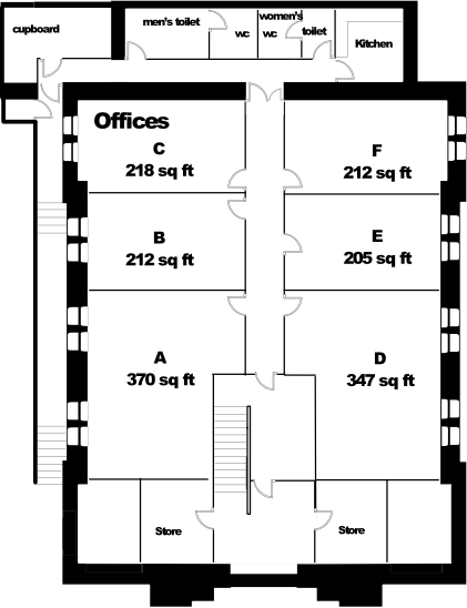 St Francis House lower ground floor plan