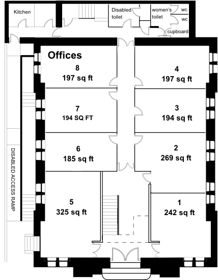 St Francis House ground floor plan